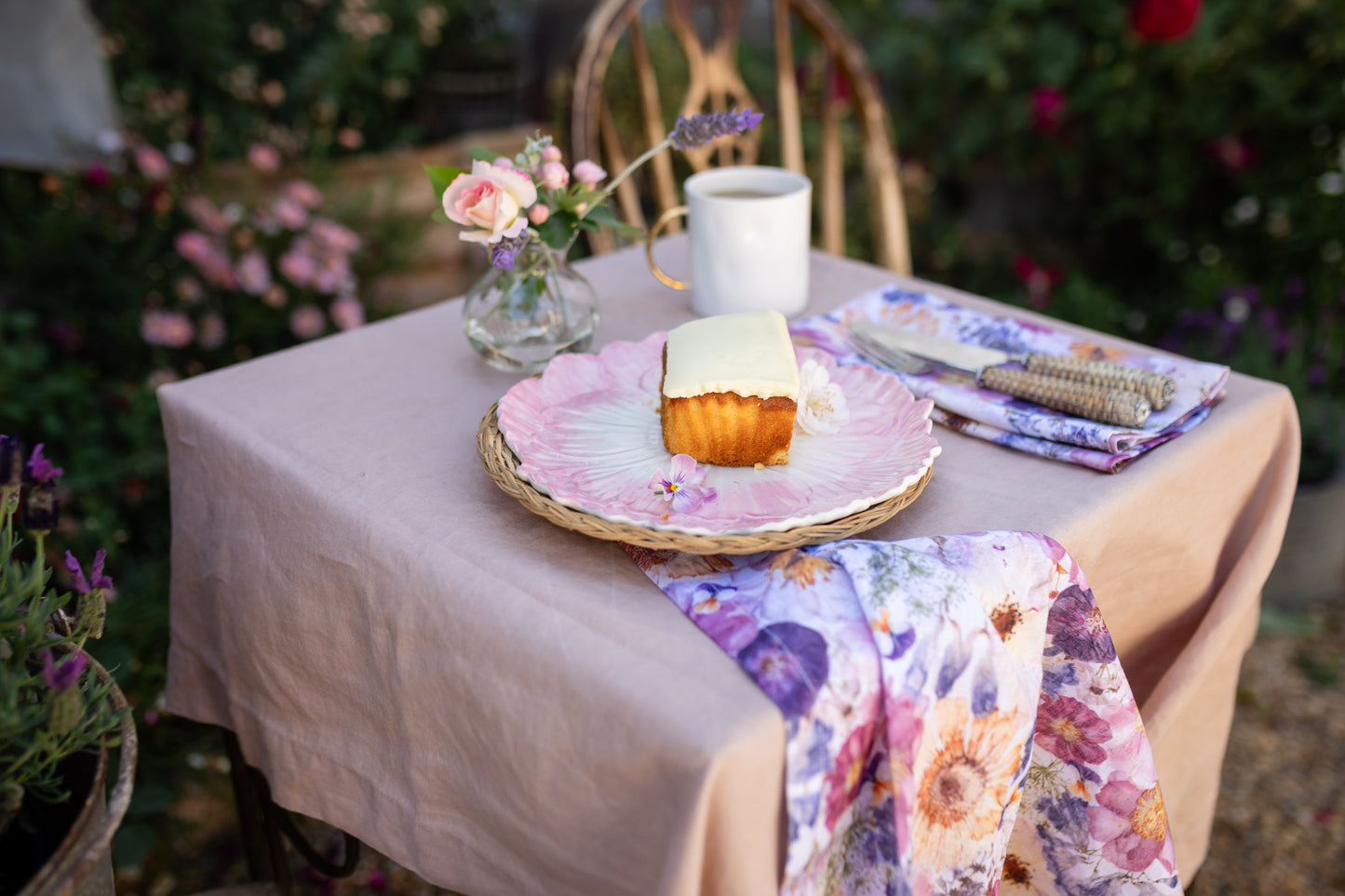 Blooms of Love Linen Napkins